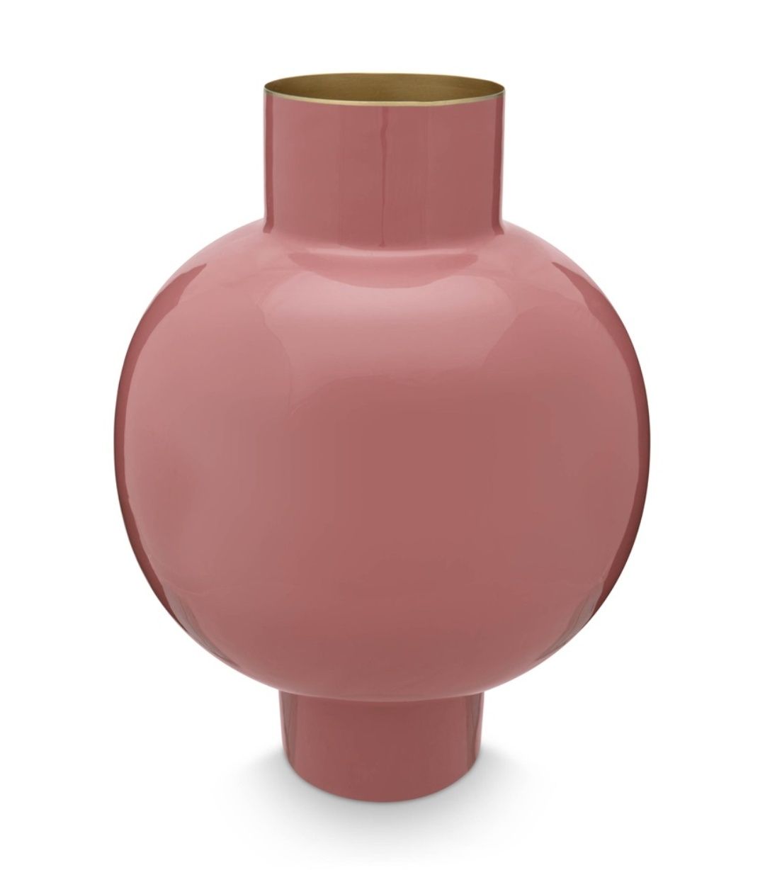 Vaso metal large old pink 31,5x42cm 