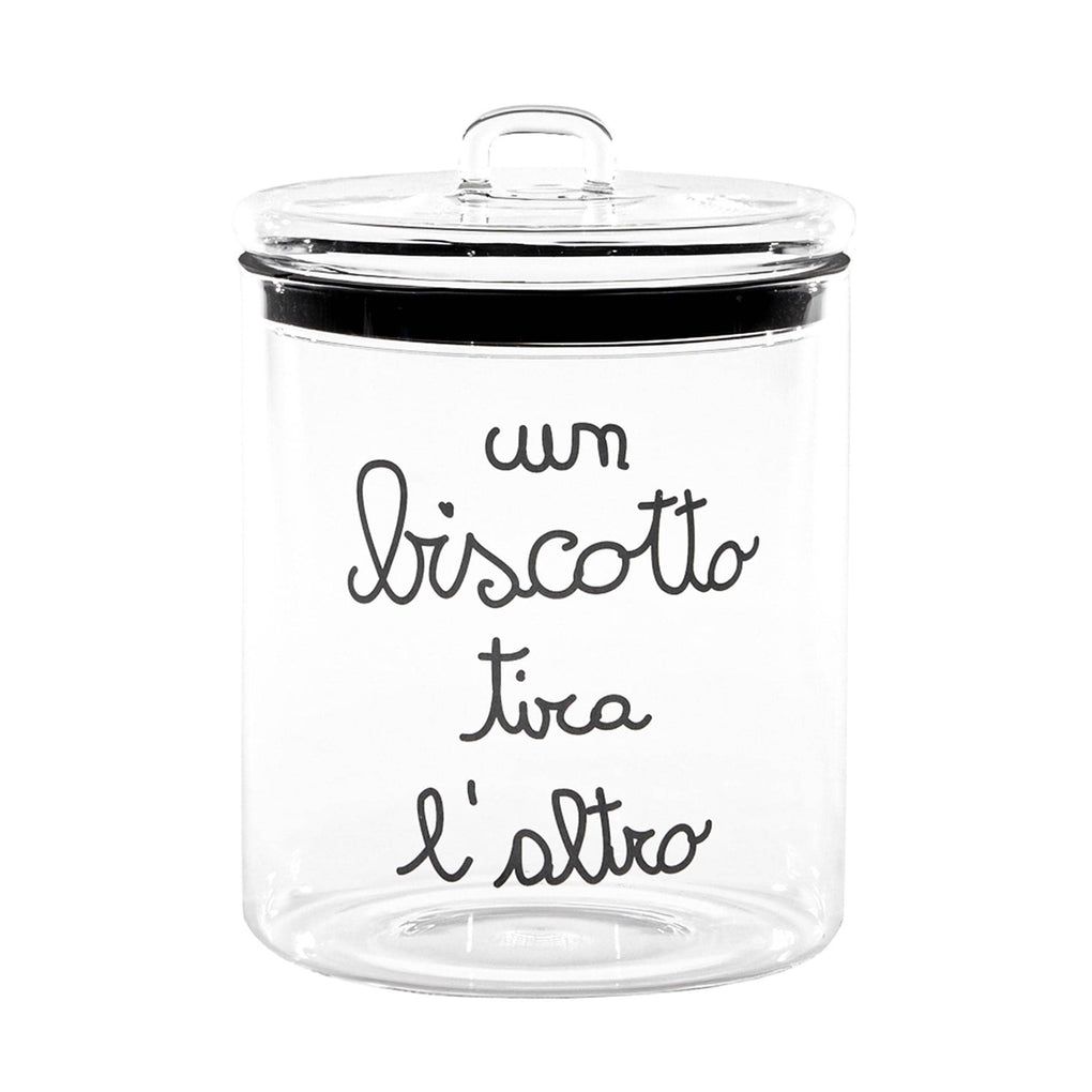 Barattolo Biscottiera in Vetro Borosilicato D15cm-h22cm